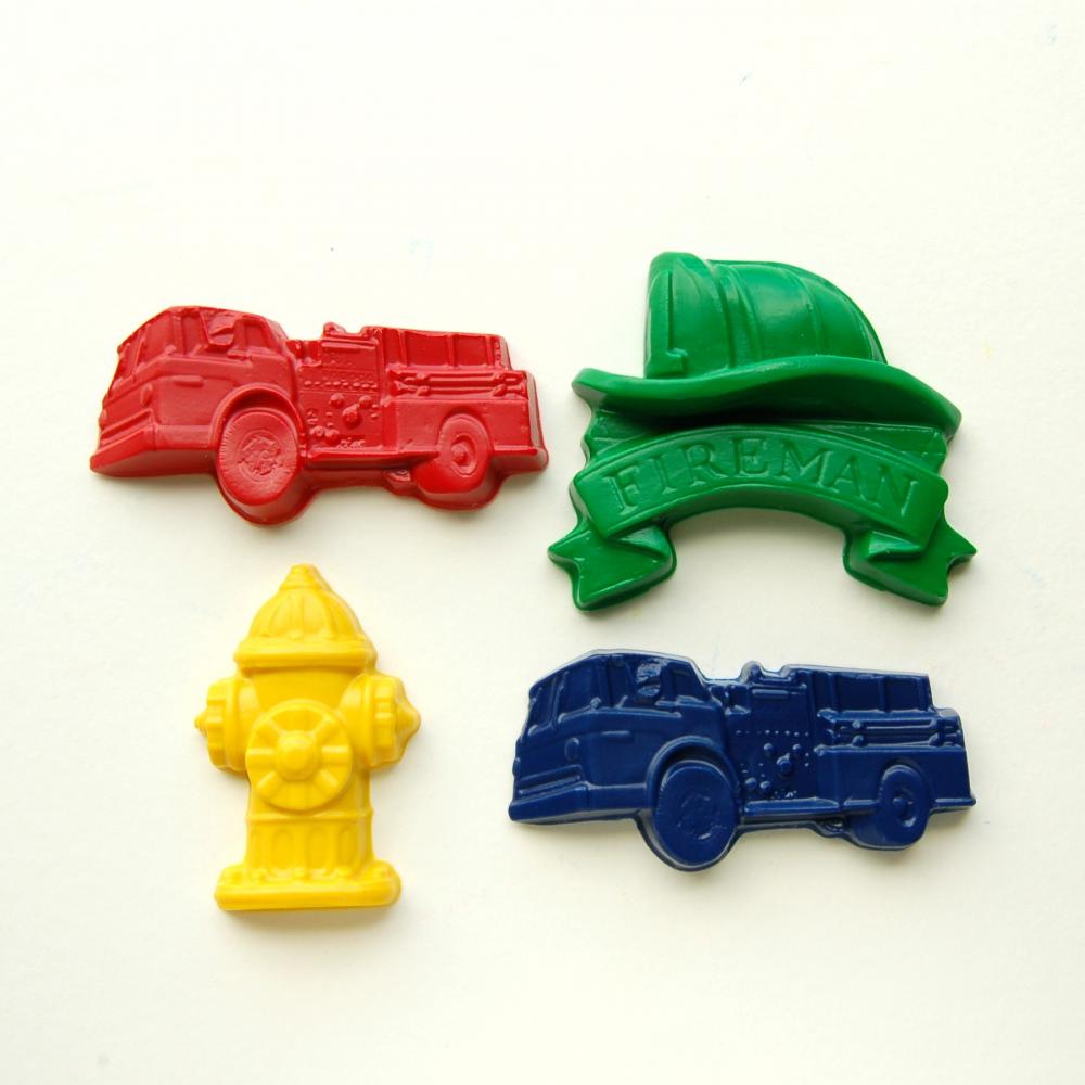 Fireman Party Favors - Package of 12 Firefighter Crayons